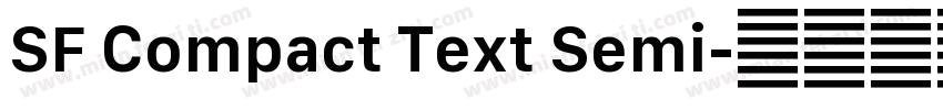 SF Compact Text Semi字体转换
